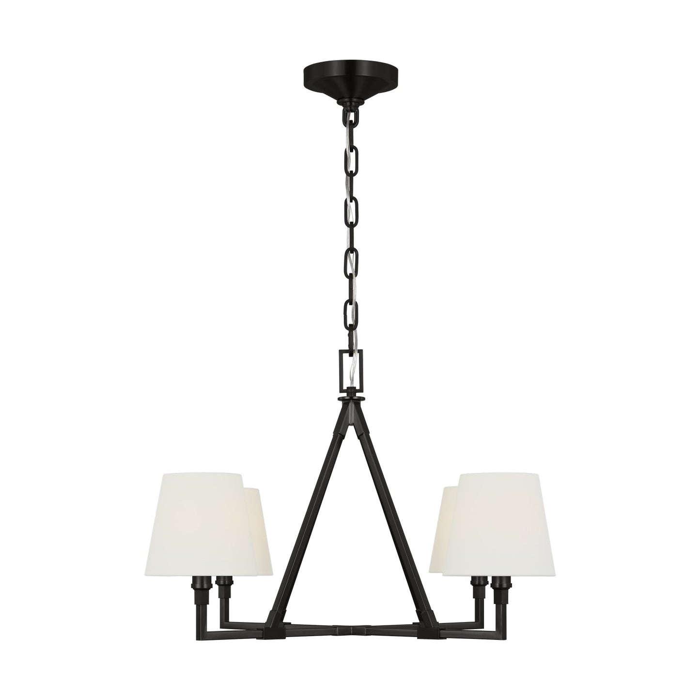 Perth Four Light Chandelier in Aged Iron
