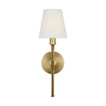 Perth One Light Wall Sconce in Burnished Brass