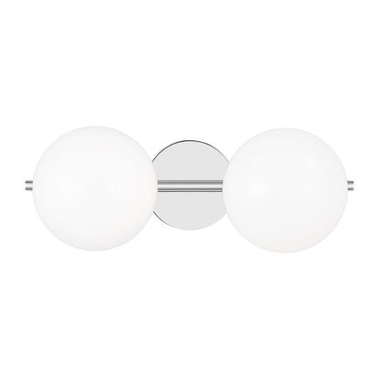 Lune Two Light Vanity in Chrome