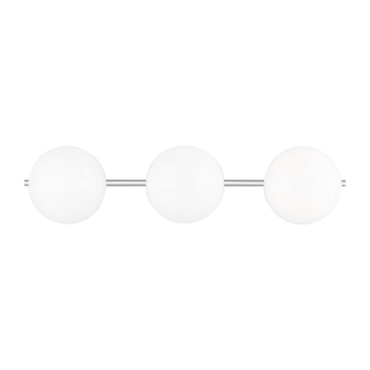 Lune Three Light Vanity in Chrome