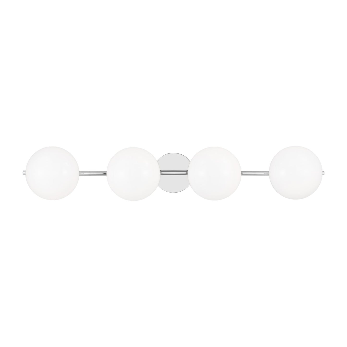 Lune Four Light Vanity in Chrome
