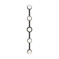 Nodes Five Light Vanity in Midnight Black