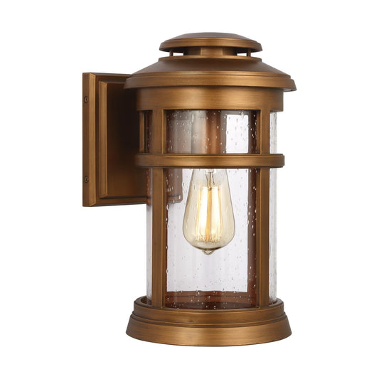 Newport One Light Wall Lantern in Natural Copper