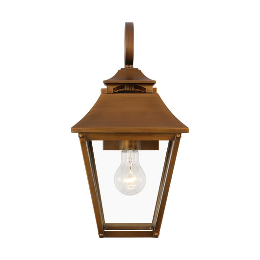 Galena One Light Wall Lantern in Natural Copper