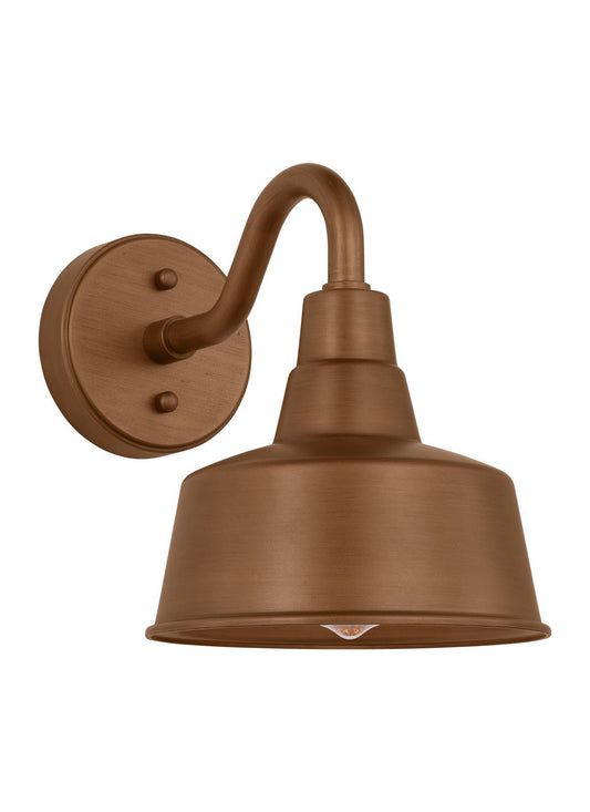 Barn Light One Light Wall Lantern in Natural Copper