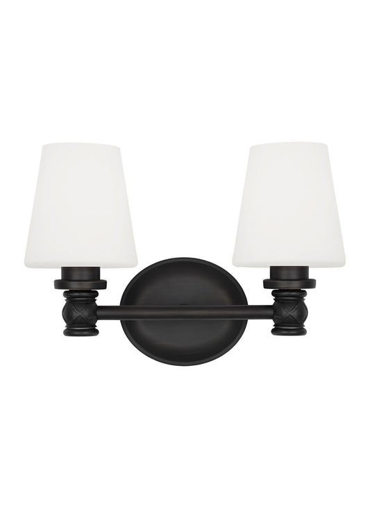 Xavierre Two Light Vanity in Aged Iron