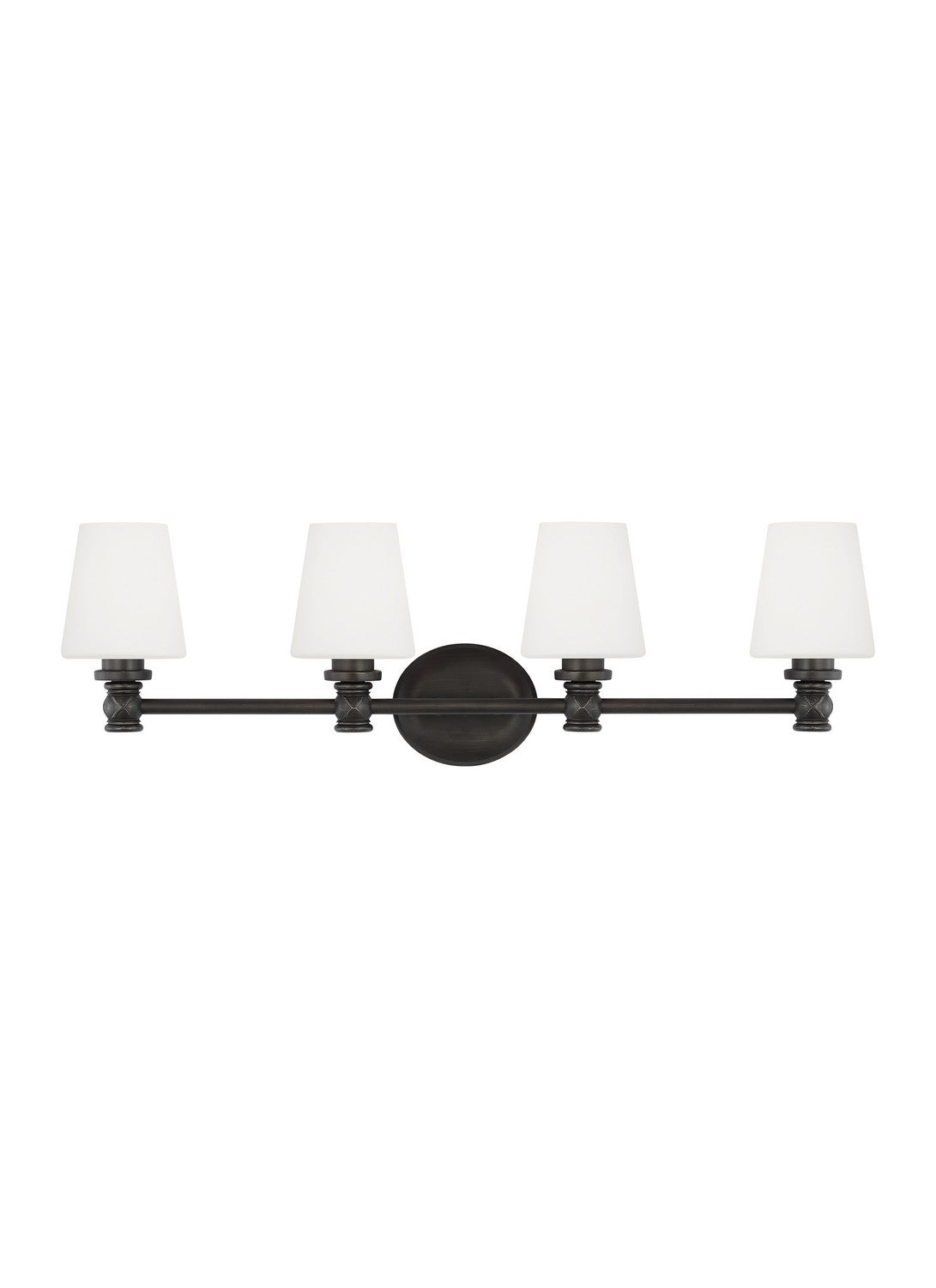 Xavierre Four Light Vanity in Aged Iron