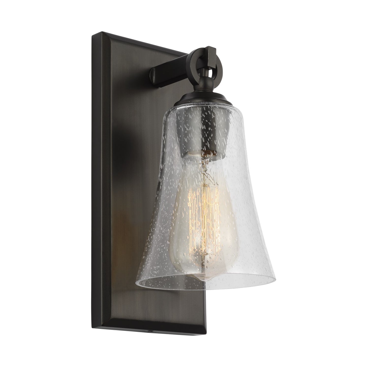 Monterro One Light Wall Sconce in Aged Iron