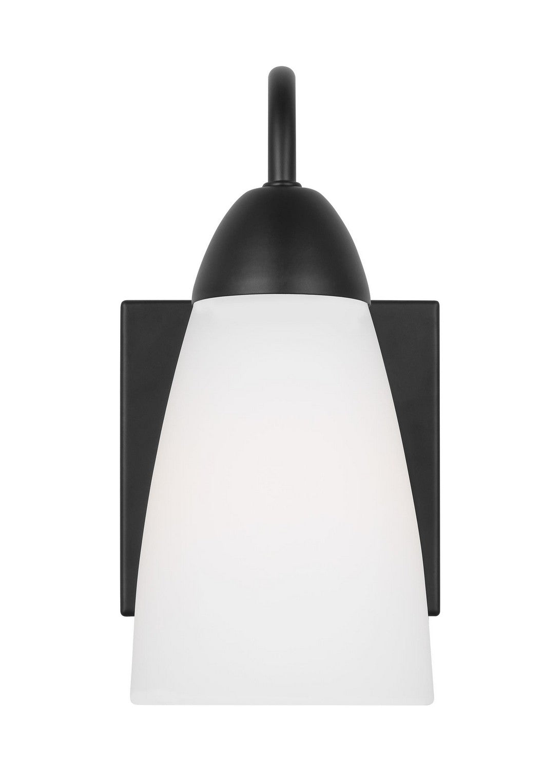 Seville One Light Wall / Bath Sconce in Midnight Black