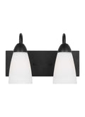 Generation Lighting - 4420202EN3-112 - Two Light Wall / Bath - Seville - Midnight Black