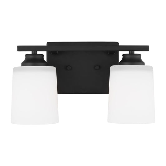 Vinton Two Light Wall / Bath Sconce in Midnight Black