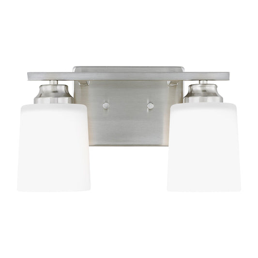 Vinton Two Light Wall / Bath Sconce in Brushed Nickel