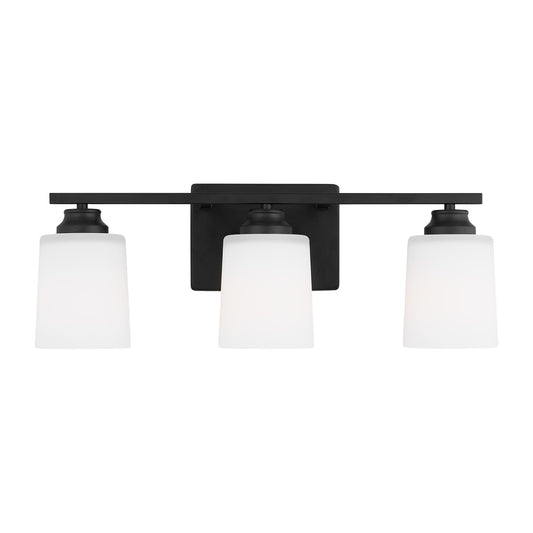 Generation Lighting - 4420903-112 - Three Light Wall / Bath - Vinton - Midnight Black