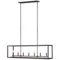 Generation Lighting - 6634507EN-710 - Seven Light Island Pendant - Moffet Street - Bronze
