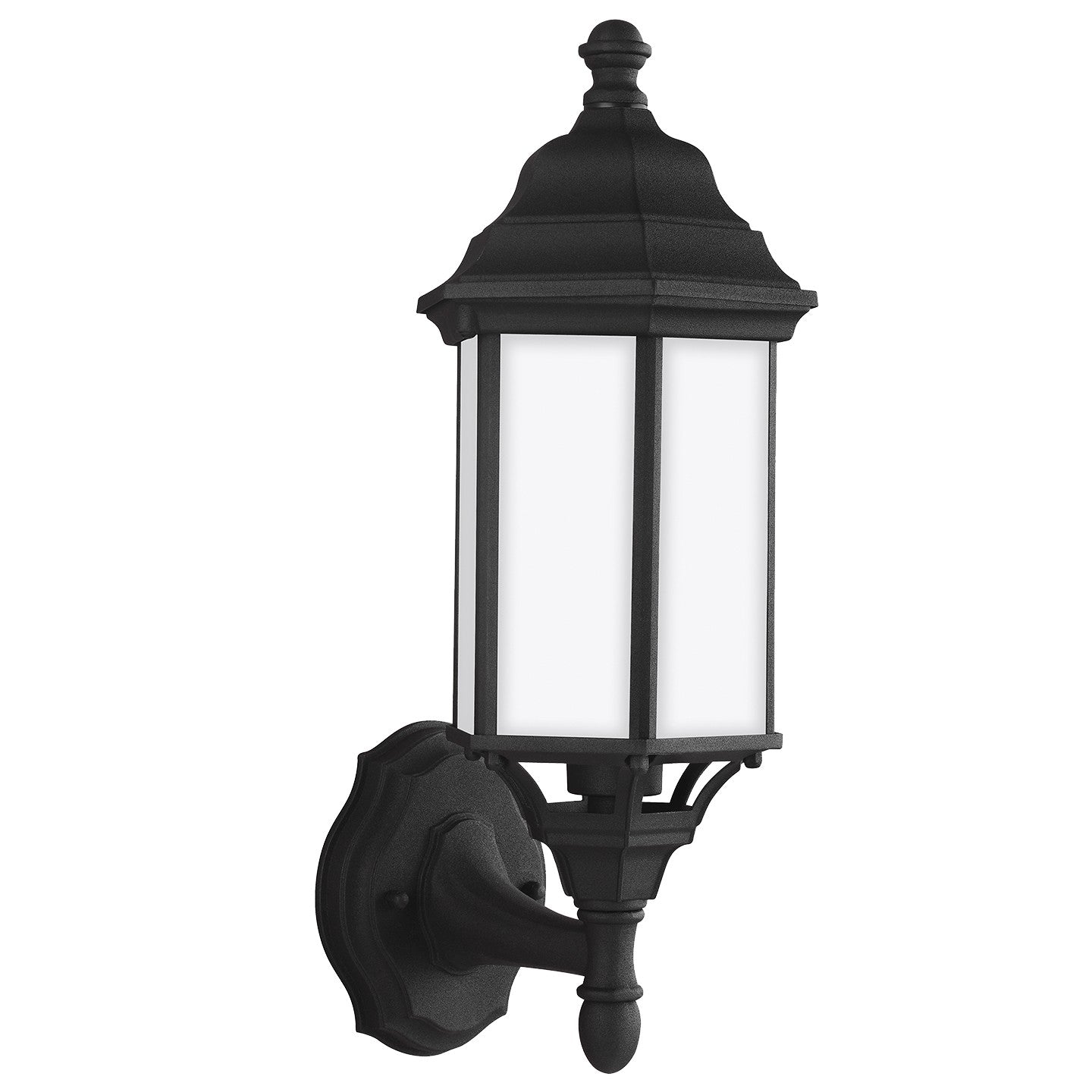 Sevier One Light Outdoor Wall Lantern in Black