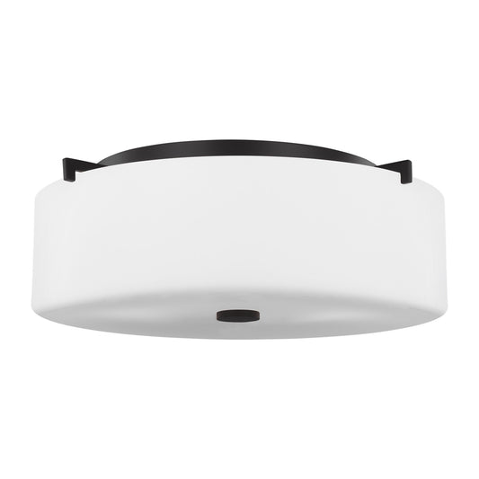 Sunset Drive Three Light Flush Mount in Oil Rubbed Bronze