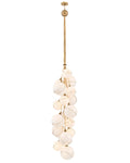 Skye LED Chandelier in Heritage Brass