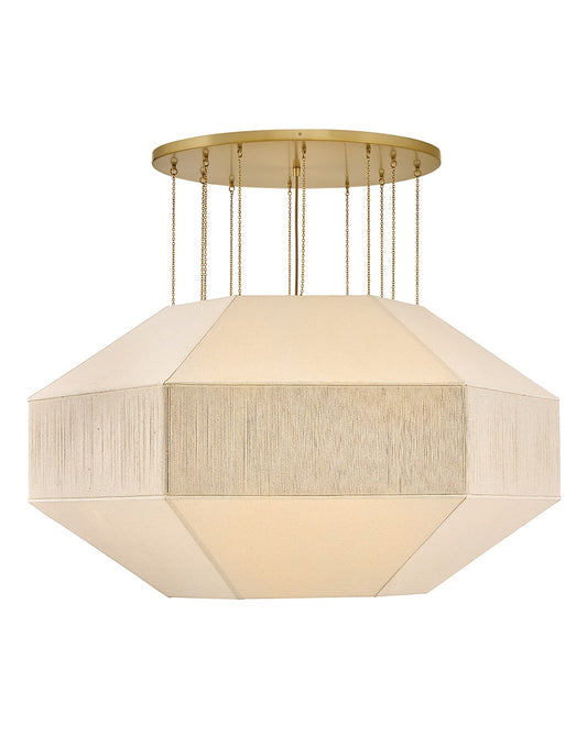 Lyla LED Chandelier in Lacquered Brass