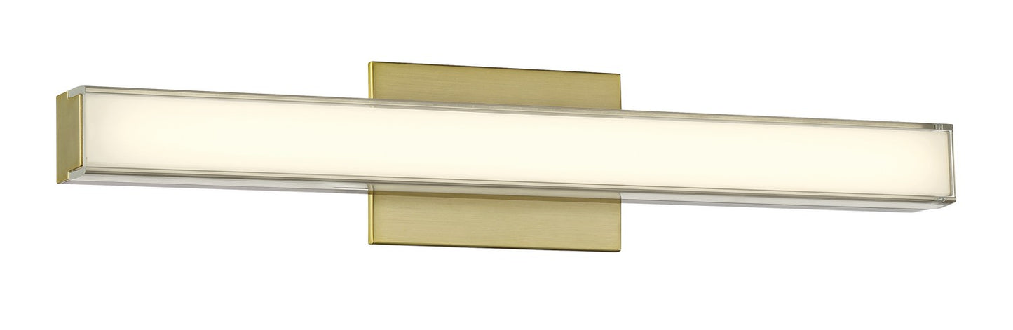 Sconce LED Bath Vanity in Ashen Brass