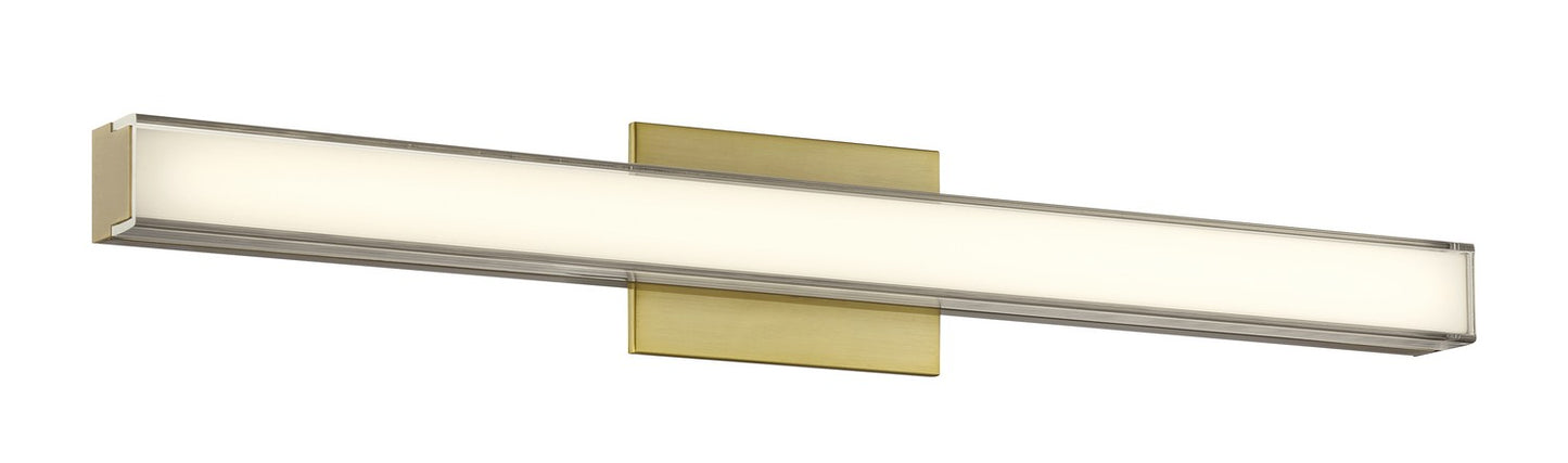 Sconce LED Bath Vanity in Ashen Brass