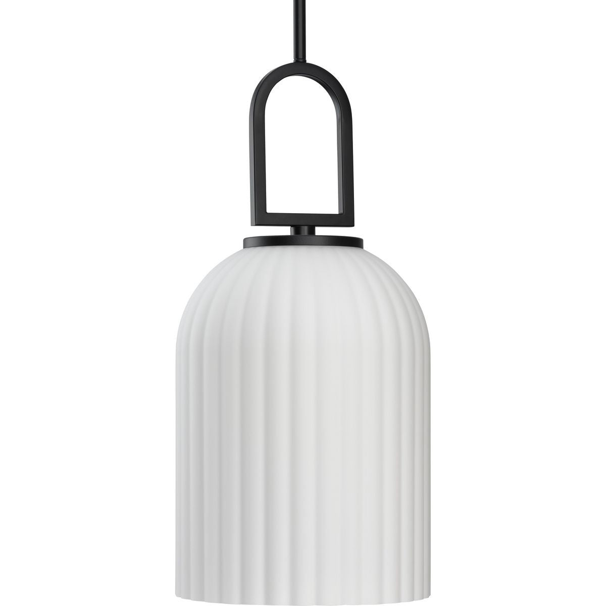 Stanza One Light Pendant in Matte Black