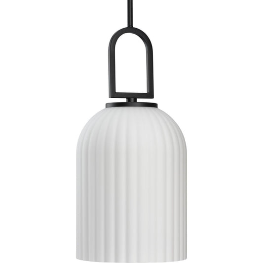 Stanza One Light Pendant in Matte Black