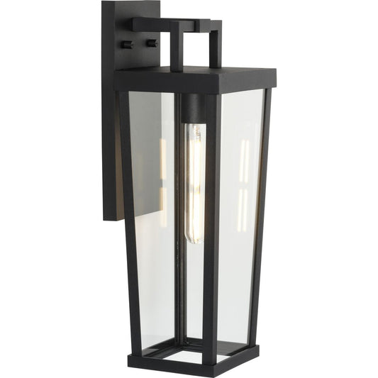 Tryon One Light Outdoor Wall Lantern in Black