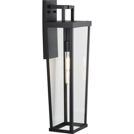 Tryon One Light Outdoor Wall Lantern in Black