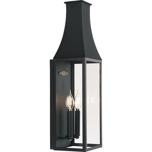 Radcliffe Two Light Outdoor Wall Lantern in Black