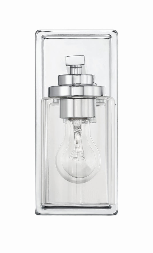 Clark One Light Wall Sconce in Chrome