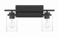 Craftmade - 20417FB2 - Two Light Vanity - Clark - Flat Black