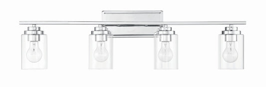 Clark Four Light Vanity in Chrome