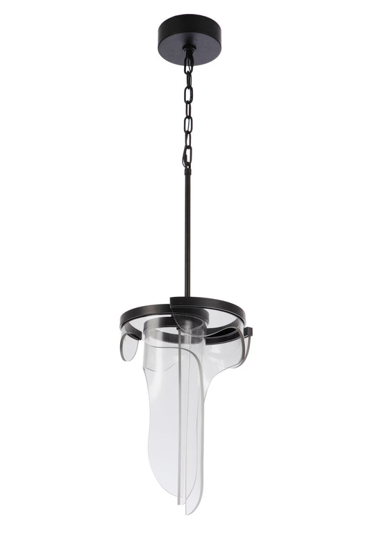 Estrella LED Pendant in Flat Black