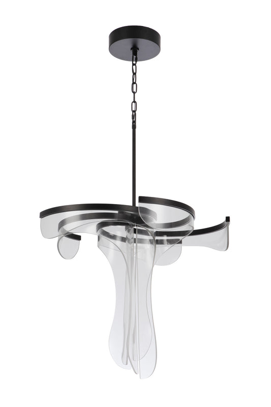 Estrella LED Pendant in Flat Black