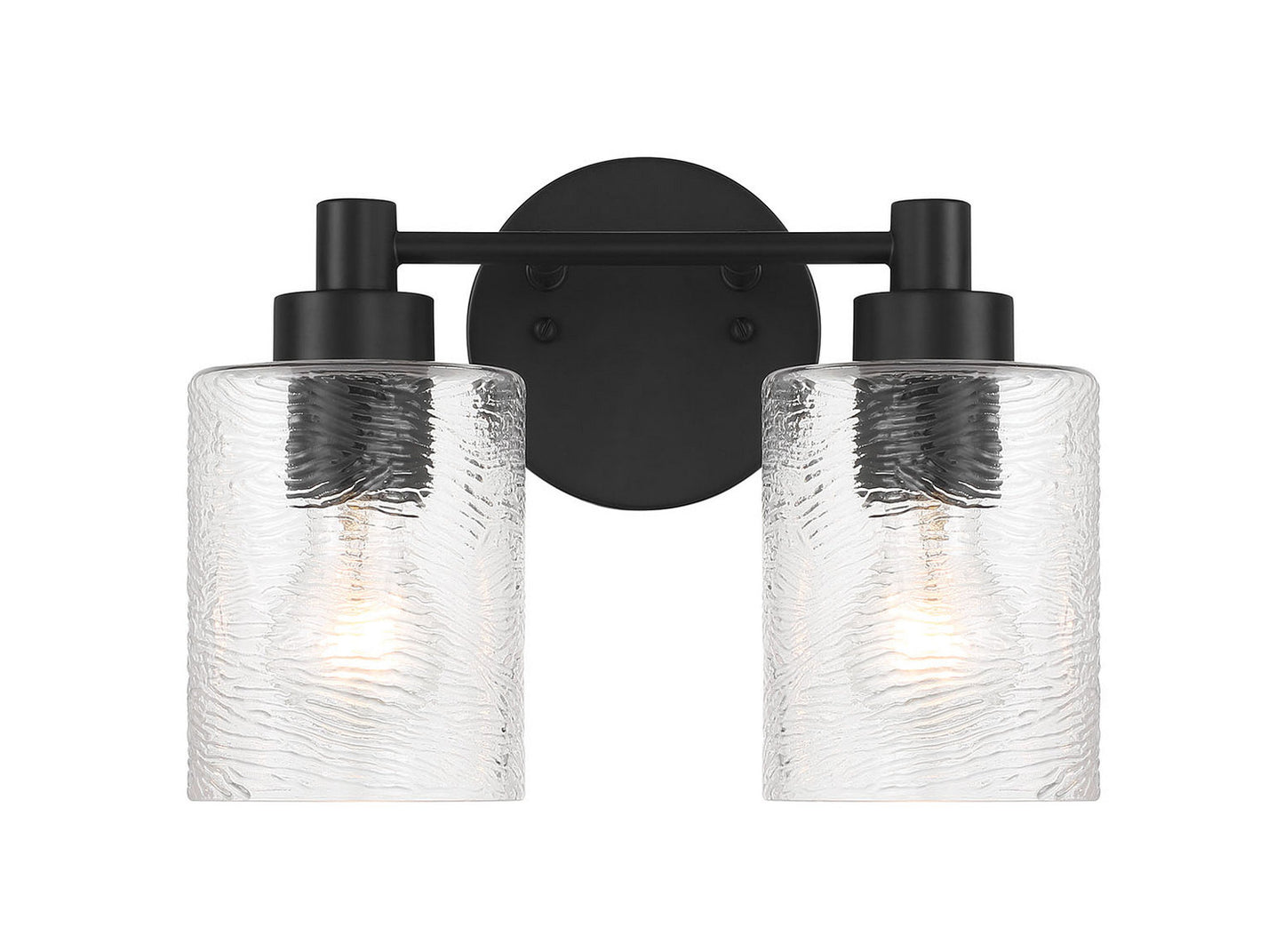 Lyndsey Two Light Vanity in Flat Black