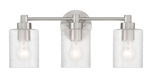 Lyndsey Three Light Vanity in Brushed Polished Nickel