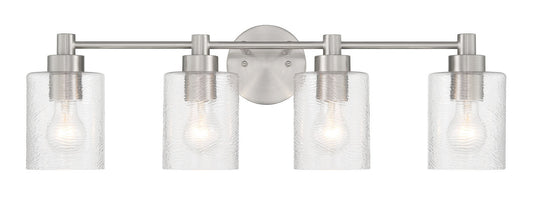 Lyndsey Four Light Vanity in Brushed Polished Nickel
