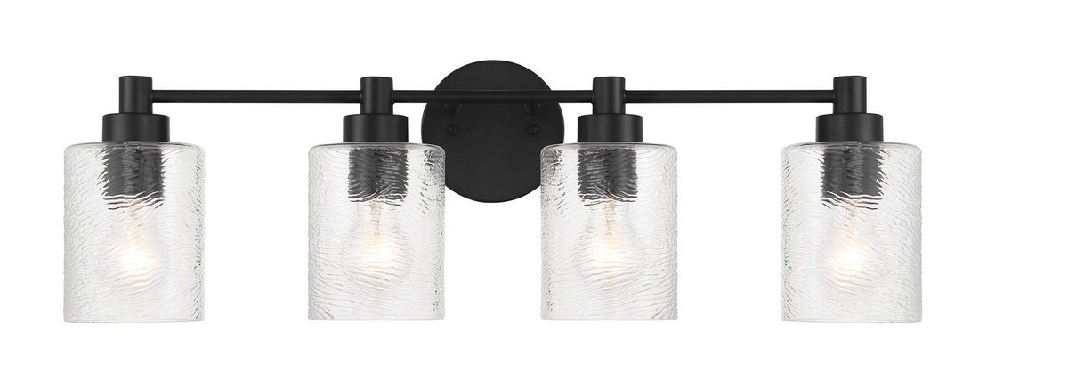 Craftmade - 60204-FB - Four Light Vanity - Lyndsey - Flat Black