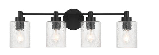 Lyndsey Four Light Vanity in Flat Black