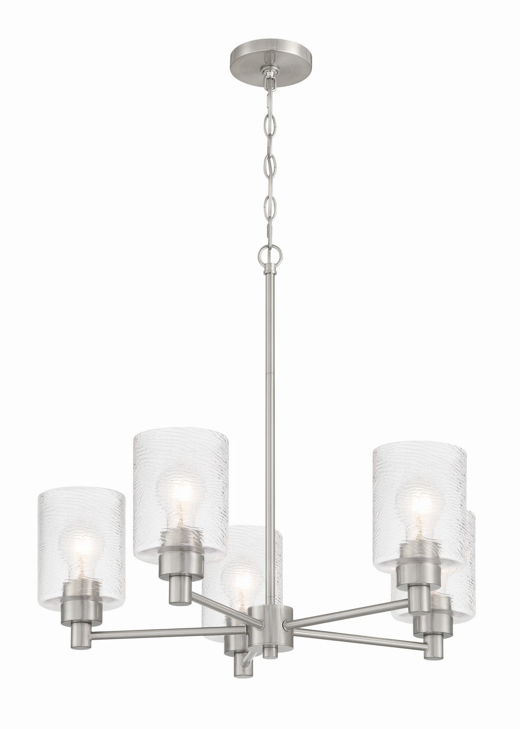 Craftmade - 60225-BNK - Five Light Chandelier - Lyndsey - Brushed Polished Nickel