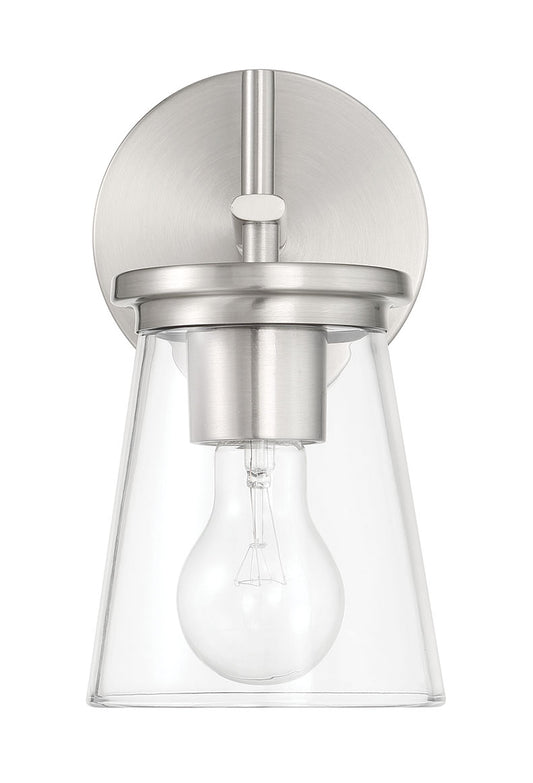 Connell One Light Wall Sconce in Brushed Polished Nickel
