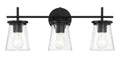 Craftmade - 60403-FB - Three Light Vanity - Connell - Flat Black