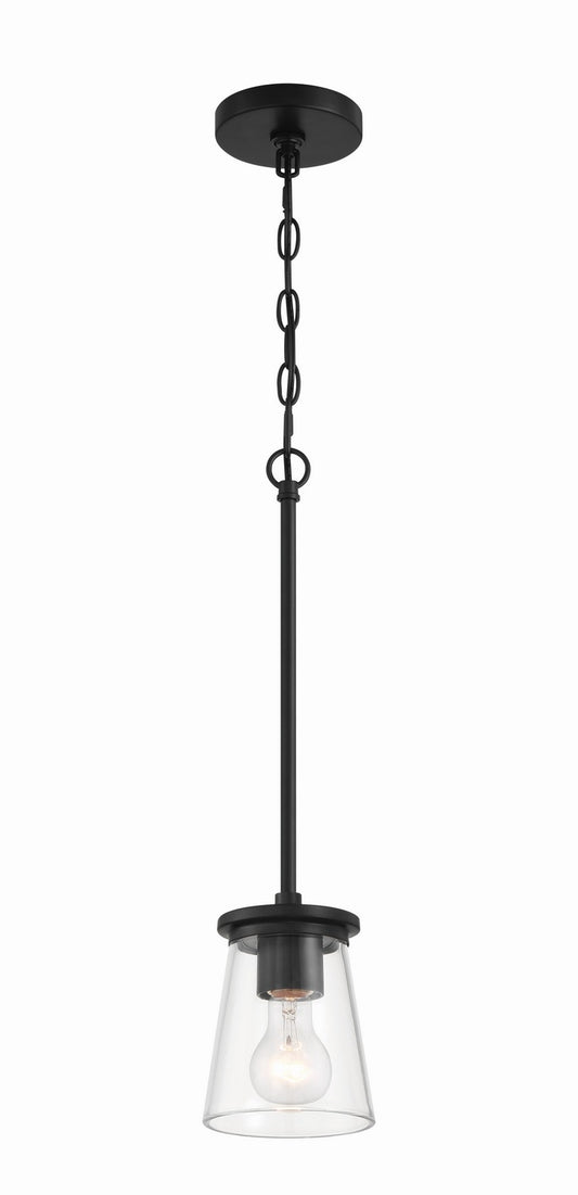 Connell One Light Mini Pendant in Flat Black