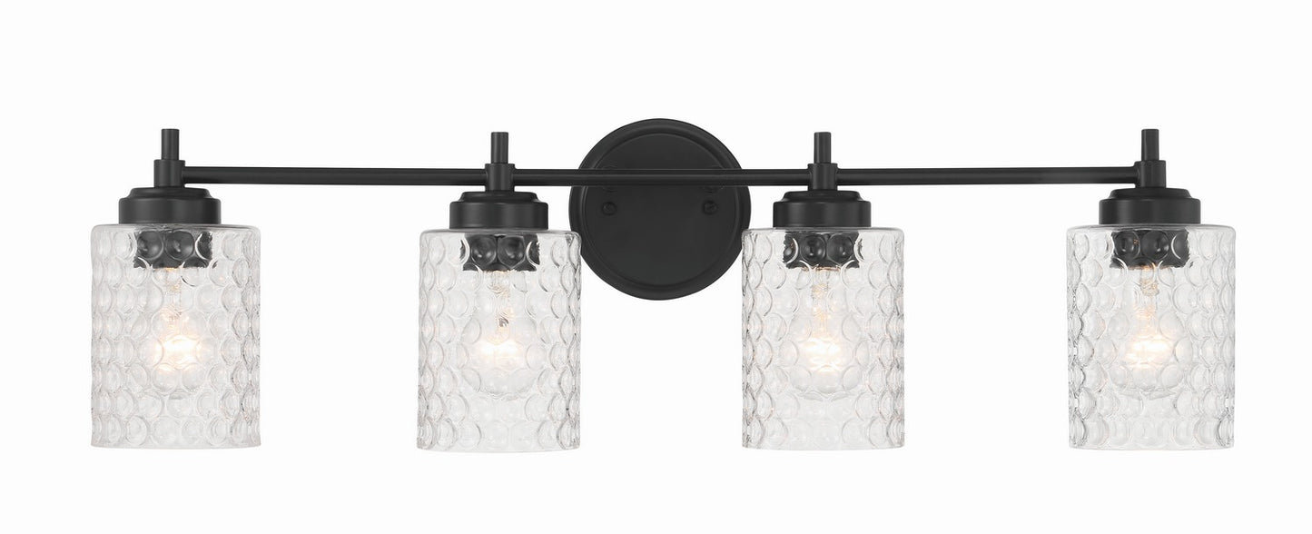 Craftmade - 60504-FB - Four Light Vanity - Claire - Flat Black