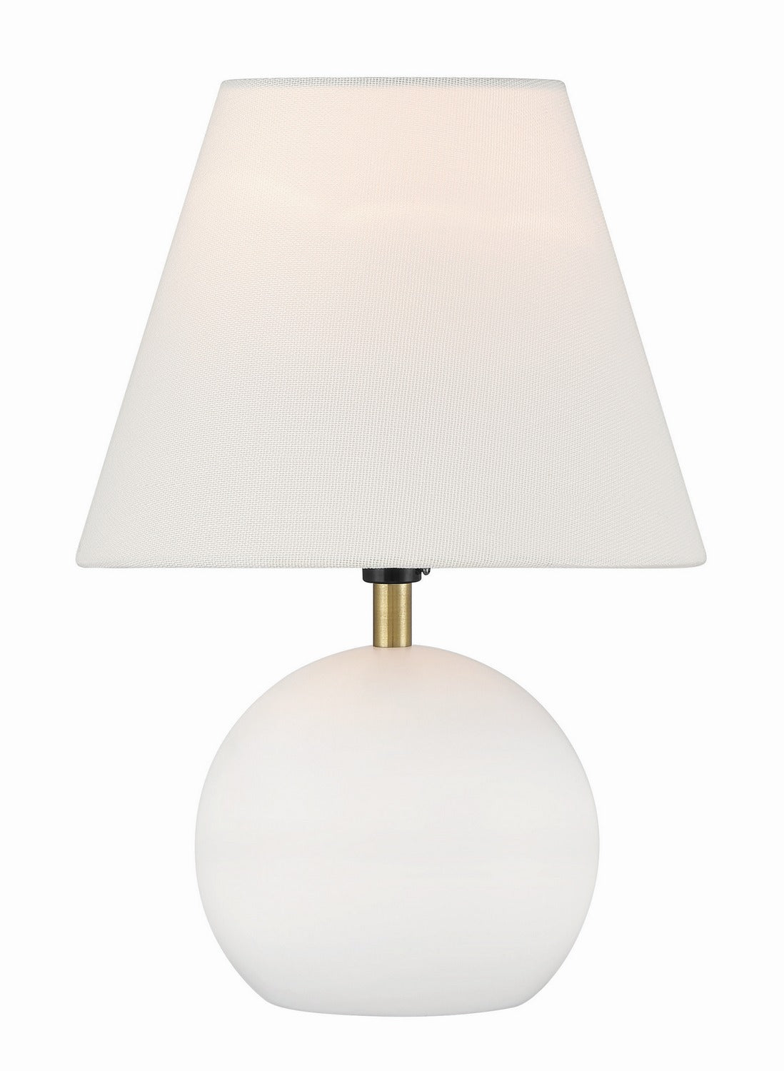 Craftmade - 87012WSB-T - One Light Table Lamp - Olive - White/Satin Brass