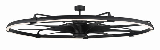 Axel 80" Ceiling Fan in Flat Black