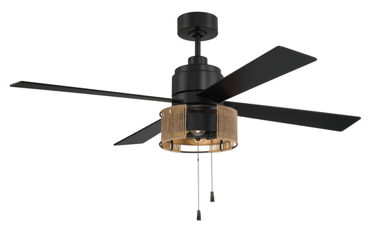 Kensey 52" Ceiling Fan in Flat Black