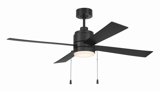 Outdoor McCoy 52 4 Blade with Pull Chains 52" Ceiling Fan in Flat Black