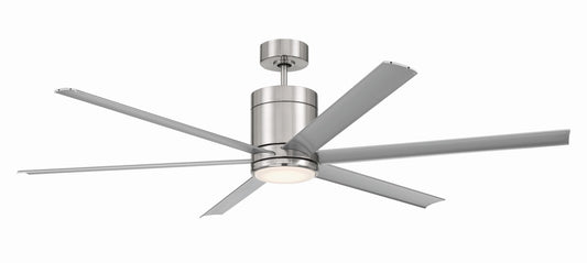 Tate 65" Ceiling Fan in Brushed Polished Nickel