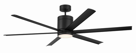 Tate 65" Ceiling Fan in Flat Black